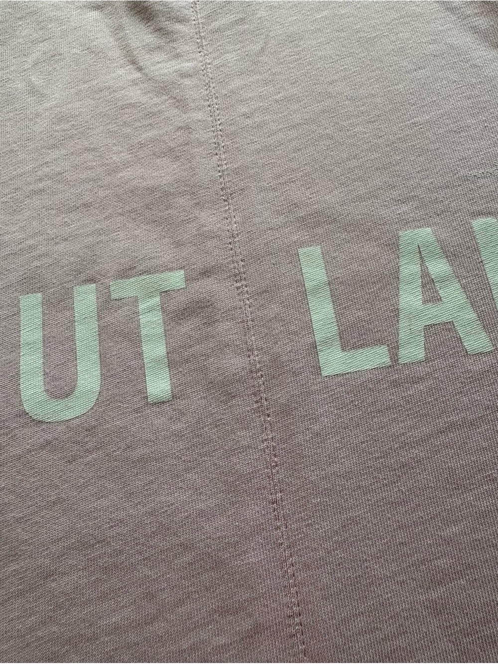 Helmut Lang Pale Pink Logo Tag Tee - Picture 5 of 5